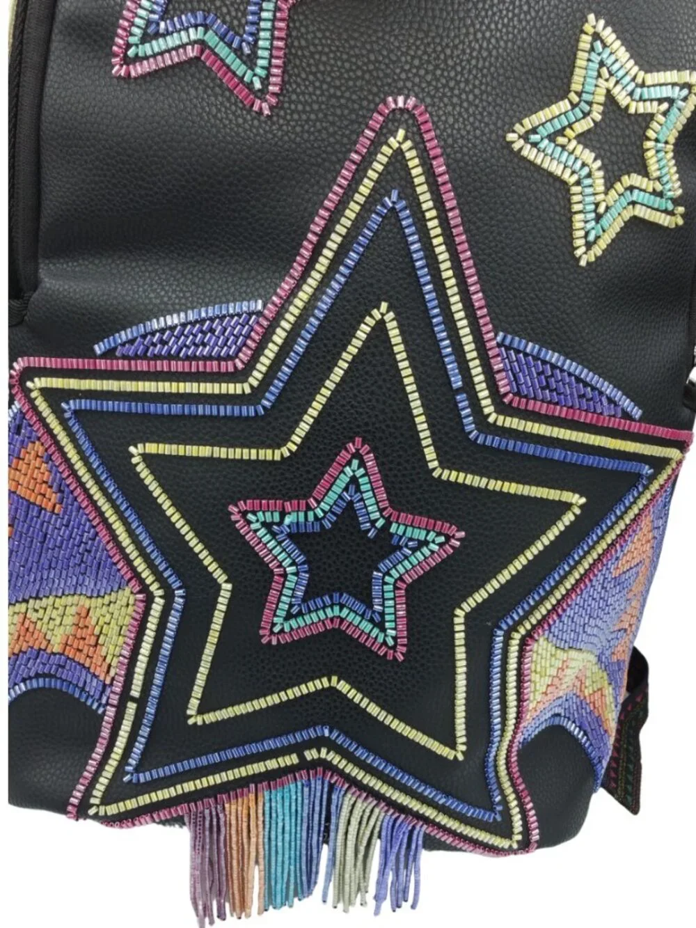 Sprayground x Sandflower African Intelligence Beaded Fringe Backpack - NEW